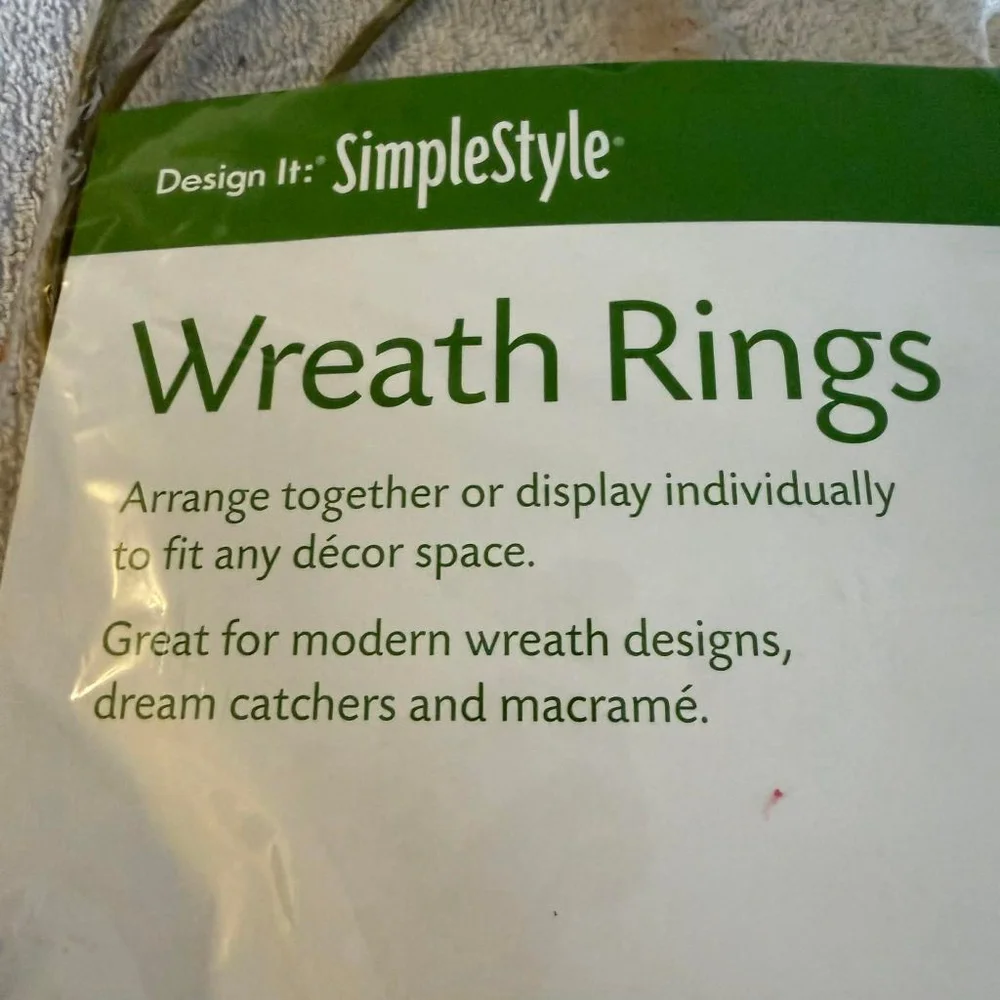 FloraCraft Gold Wreath Rings 3 pc Set